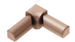 Schluter Rondec Double-Leg 90 Degree Inside Corner Satin Copper